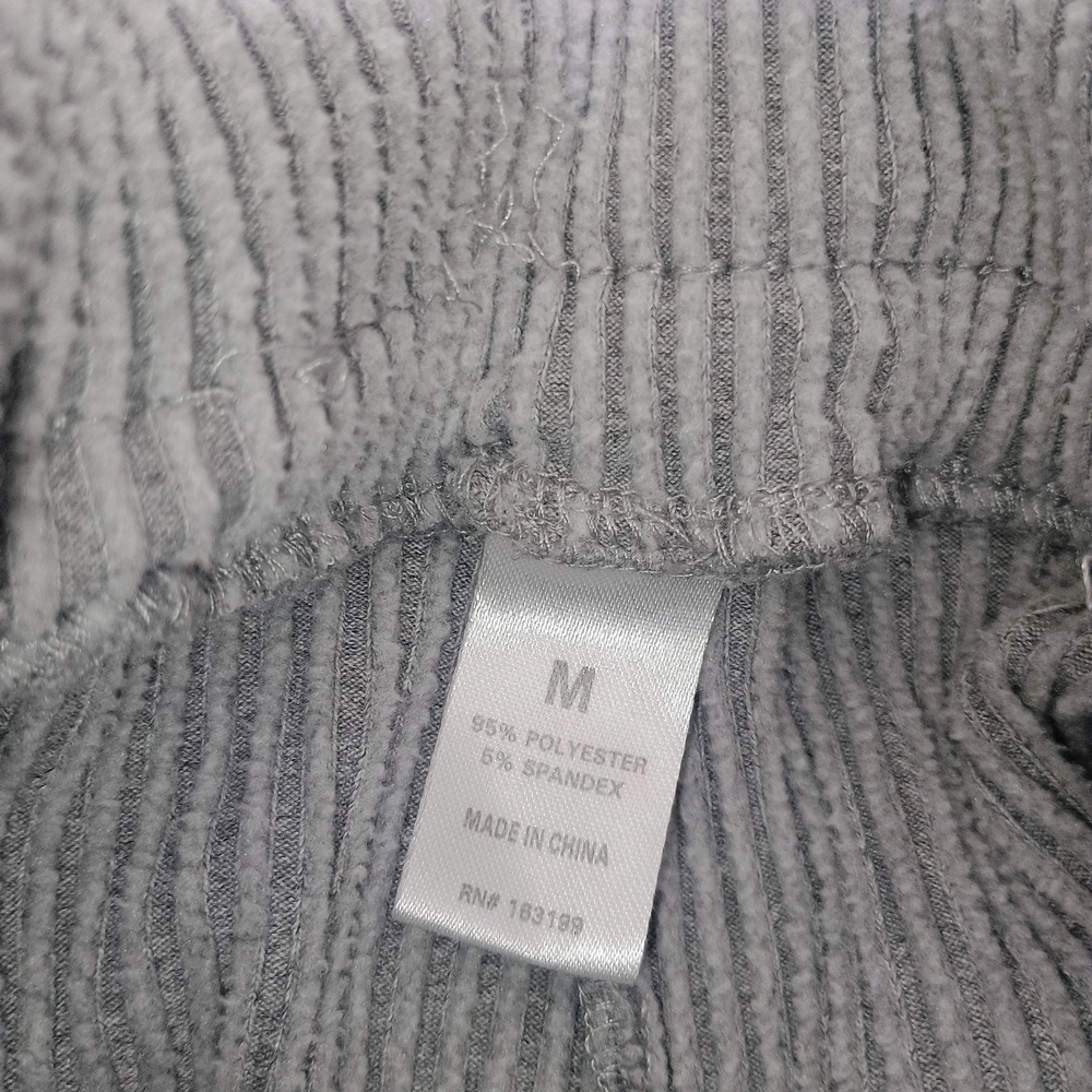 Ribbed Gray Knit Pants - Picture 3 of 4